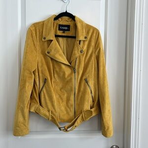 George suede moto jacket size xl